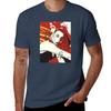 Red Line Art Illustration Unisex with Abstract Leaves TShirt High Quality Durable TShirt