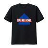 Retro Streetwear The National Slogan Geometric Print Casual T Shirt Vintage Washed Homme Streetwear Breathable Designer Clothes