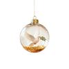 8CM Transparent Acrylic Ball Cardinal/Hummingbird Pattern Creative Tree Decoration Hanging Pendant For Home+