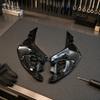 Louvered Motorcycle Side Cover Pair for XADV750 2021-2026, Black ABS Panels with Multiple Visible Attachment Points