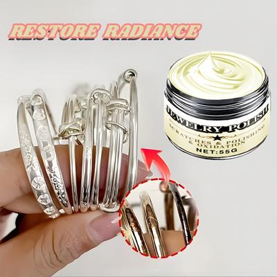 Golden and Silvery Jewelry Polishing Paste - Oxidation Renovation Paste for Silvery Bracelets, Golden Necklaces, Rings, Earrings