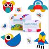 Tangram Puzzles for Kids - Wooden Puzzle Toys for 2 3 Year Olds Toddlers 36 Pcs Shape Jigsaws + 60 Pcs Image Cards, Montessori