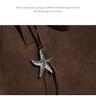 Women's 2025 Autumn Retro Korean Style Frosted Texture Shoulder Tote Bag