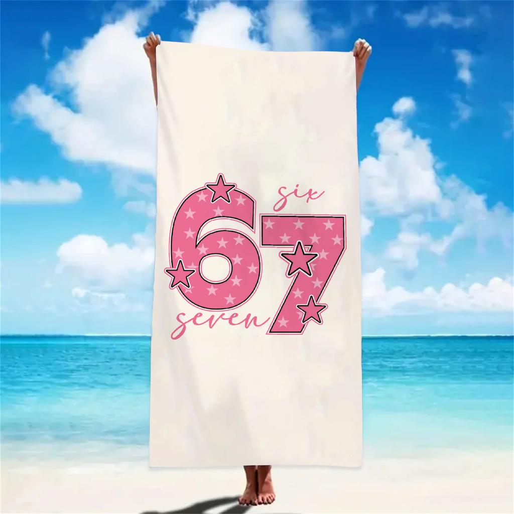 Girly 67 Beach Towel Pink Bow Flower Pattern Absorbent Microfiber Towel Sandproof for Teens Summer Vacation Gift Beach Towels