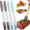 4 Piece Food Grade Silicone Cooking Basting Brush Heat Resistant Barbecue Oil Applicator Easy Cleaning Kitchen Tool