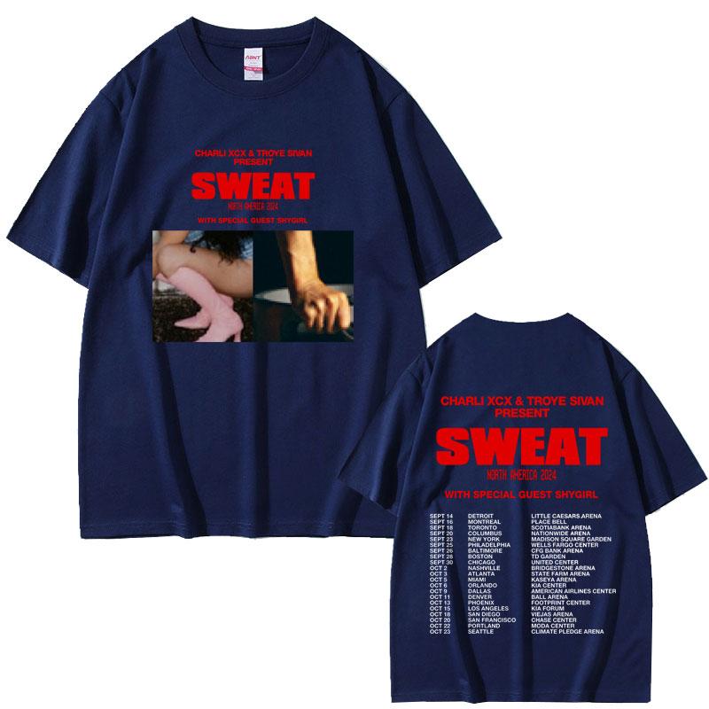 Charli Xcx Crash Sweat 2024 Tour Trička Pánská Dámská Oblečení Vintage Oversized Tričko Bavlna Ležérní Trička Móda Streetwear