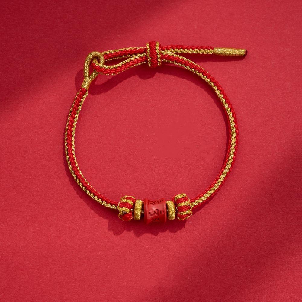 Year of The Horse Zodiac Horse Bracelet Hand-woven Chinese Red Handrope Spring Festival
