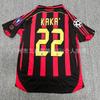 Retro AC Mailand 2006-07 Heim Auswärts Kaka 22 Fußballtrikot T-Shirt Herren Damen Sportbekleidung
