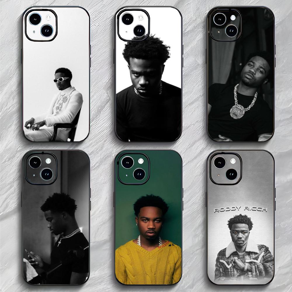 Rap-Star R-Roddy Ricch Handyhülle Handyhülle Weiche Verpackung Leicht für iPhone17 16 15 14 13ProMax