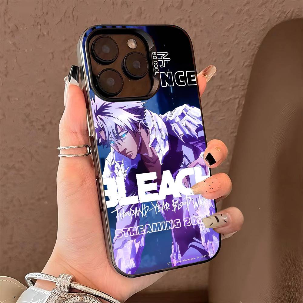 Heiße B-Bleach Handyhülle für iPhone 17 17Air 16 15 14 13 12 11 Pro Max Plus Bunt Silber