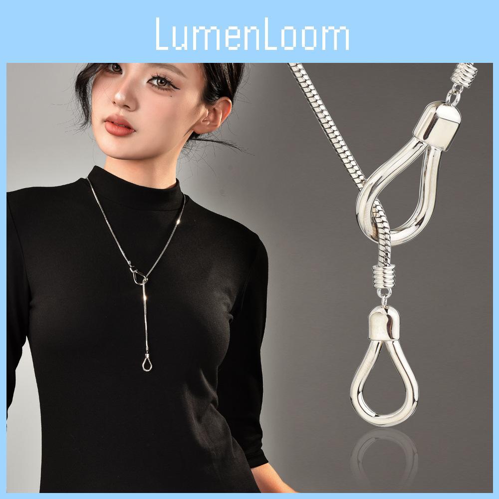 Jewelry Geometric Trendy For Women With Long Snake Chain Crafted From Highquality Titanium Steel Perfect For Seasonal Outfits