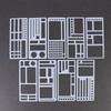 DIY Scrapbooking Record Template Flexible Handmade Stencils Tool 3 9pcs for Drawing Planners Art Craft Projects