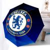 Chelsea Football Club, Badge- Automatic Opening and Closing, 8-rib Structure Portable Umbrella, Suitable for Men and Women in All Seasons -