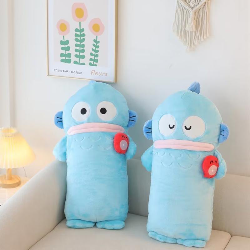 50cm Cute Hangyodon Long Cushion Stuffed Anime Cartoon Throw Pillow Sofa Bed Back Cushion Home Decor Xmas Gifts