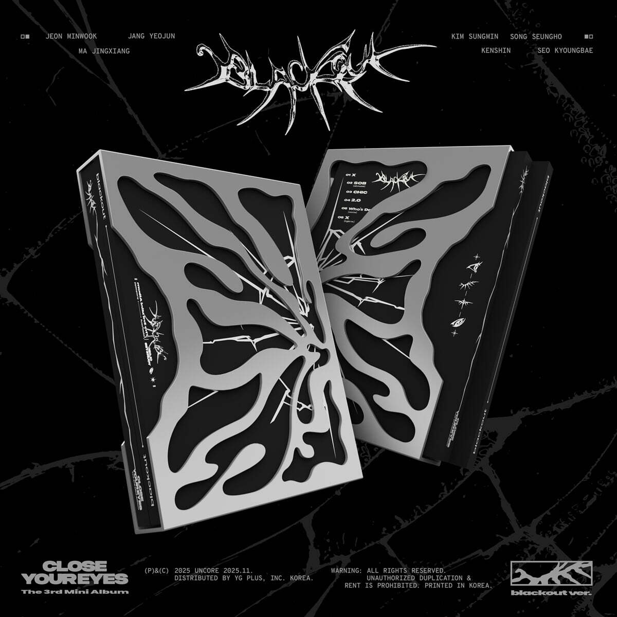 CLOSE YOUR EYES - The 3rd Mini Album  blackout  [blackout ver.]