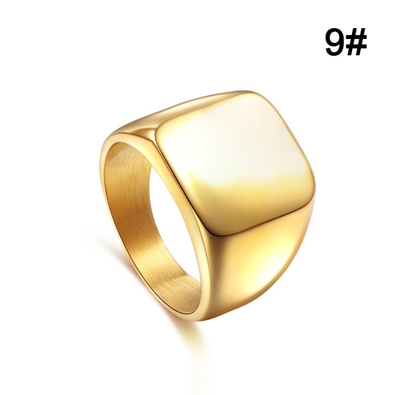Mens Jewelry Ring Simple Stainless Steel Rings Solid Polished Classic Fashion Wedding Ring