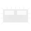 VidaXL Gazebo Side Wall with Windows Side Wall for Reception Tent Garden Pavilion Terrace Outdoor 4x2 3070424