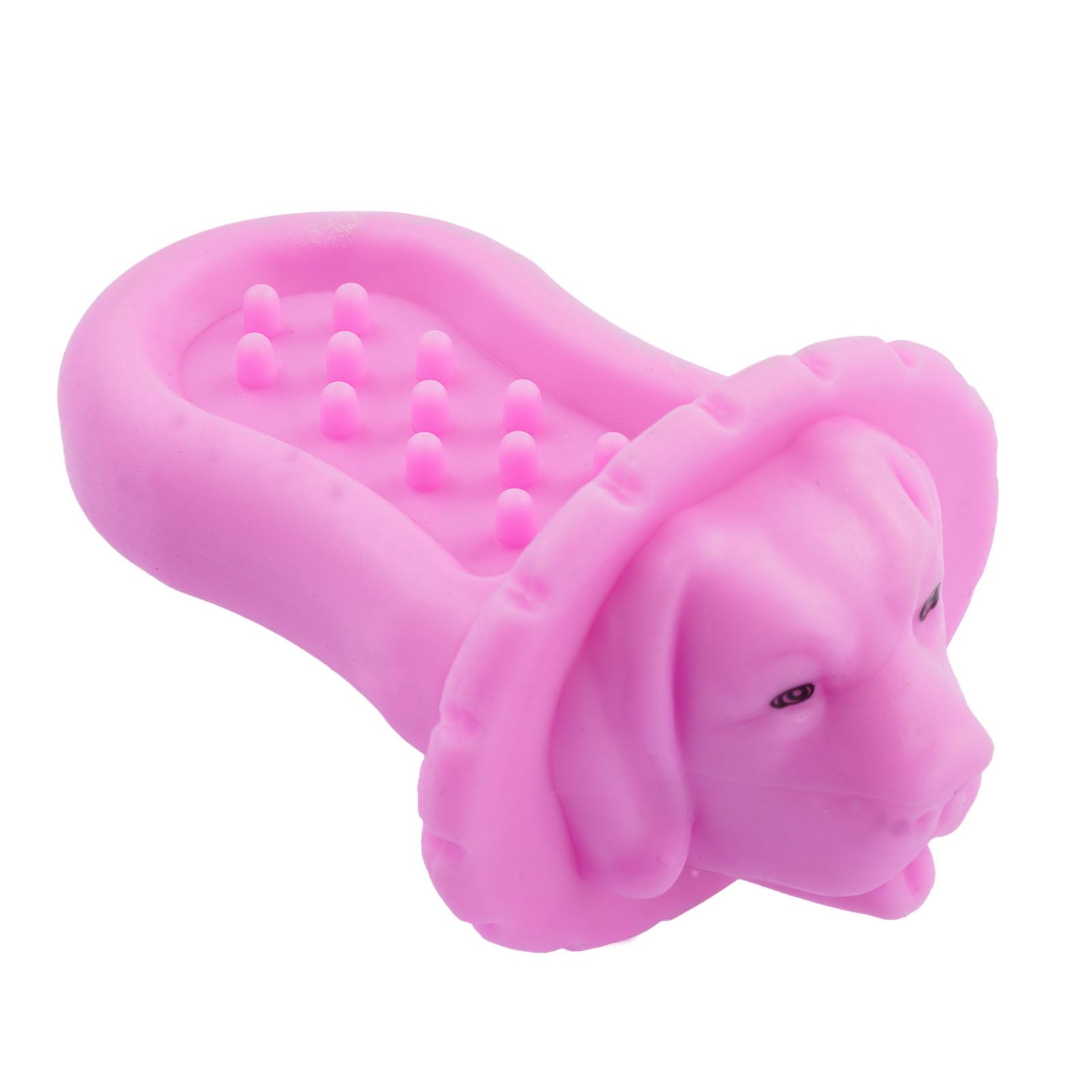 

Dog Training Toy Dog Treat Toy Dog Training Aid Dog Treat Toy Dog Crate Training Tools Multifunctional Licking Groov Toy Dog рожевий