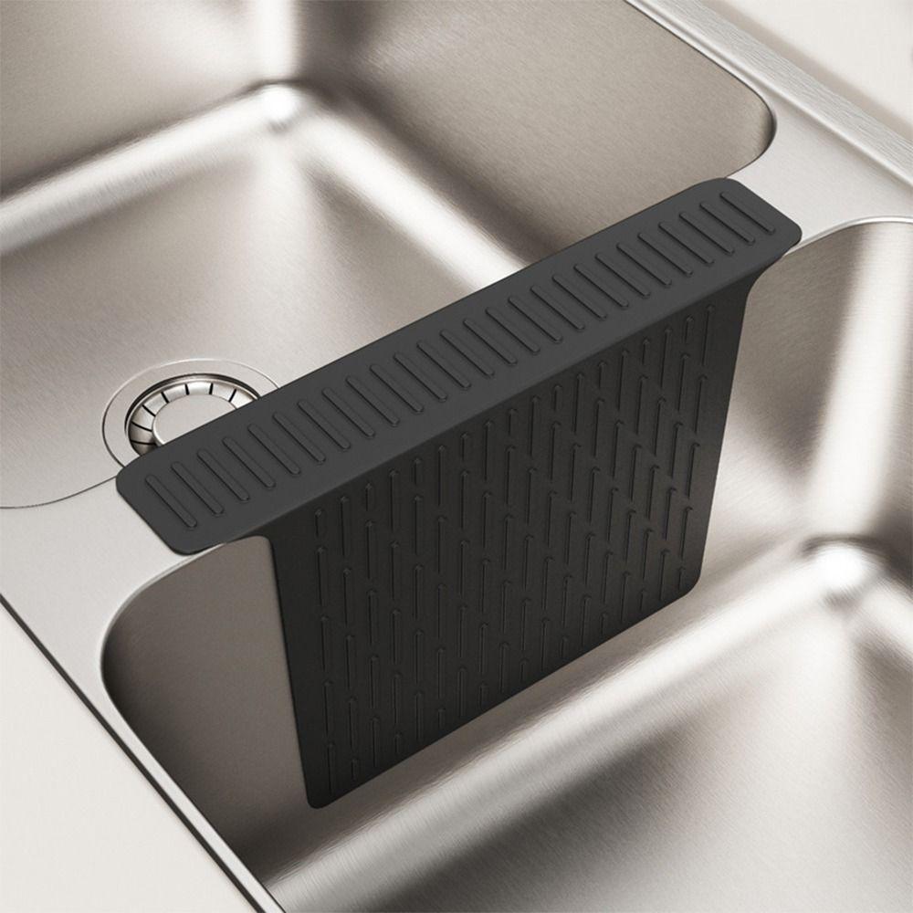 Grey/Black Kitchen Sink Protector Heat Resistant Divider Mat  Sink Protection