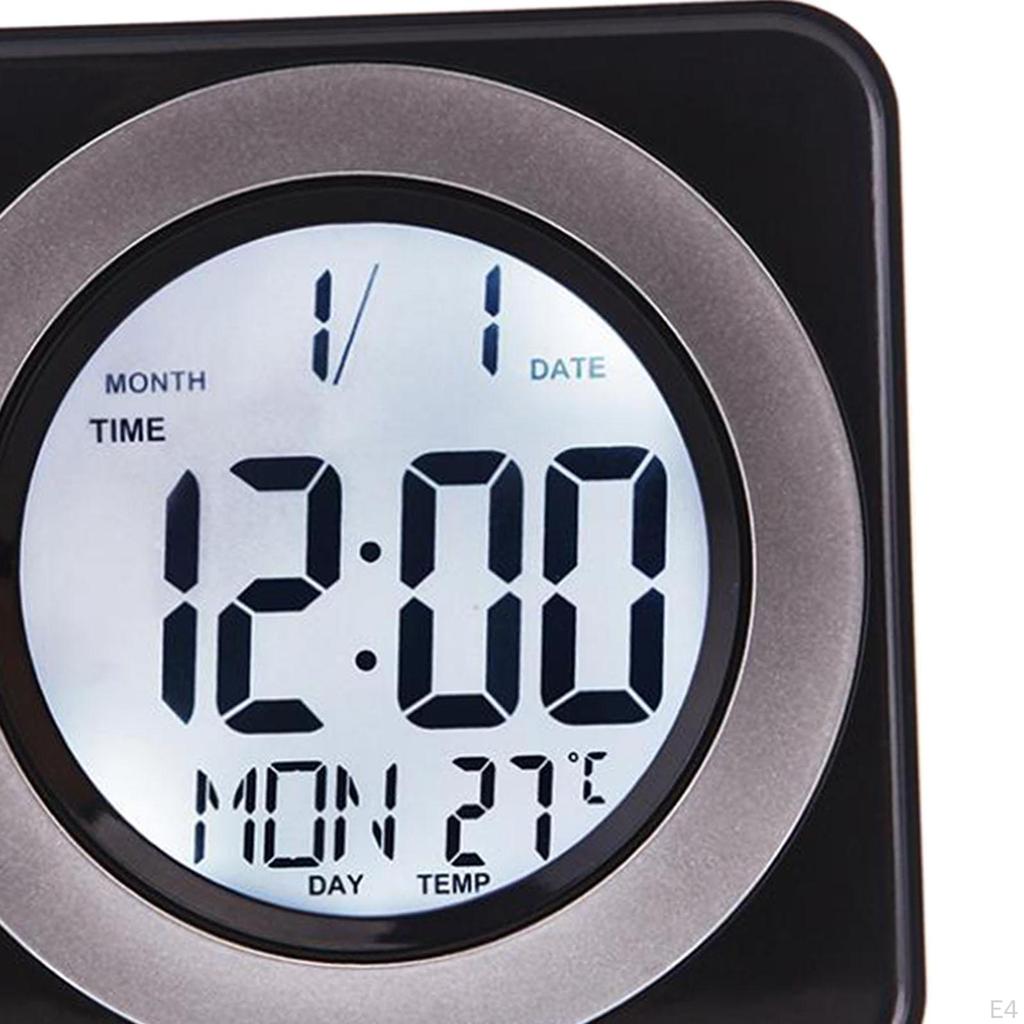 Clock, Desktop Alarm Small Portable Square Modern Electronic Home Decoration