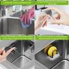 Kitchen Stainless Steel Sink Shelf Sponges Holders Adhesive Drain Drying Rack Kitchen Wall Hooks Storage Organizer Accessories