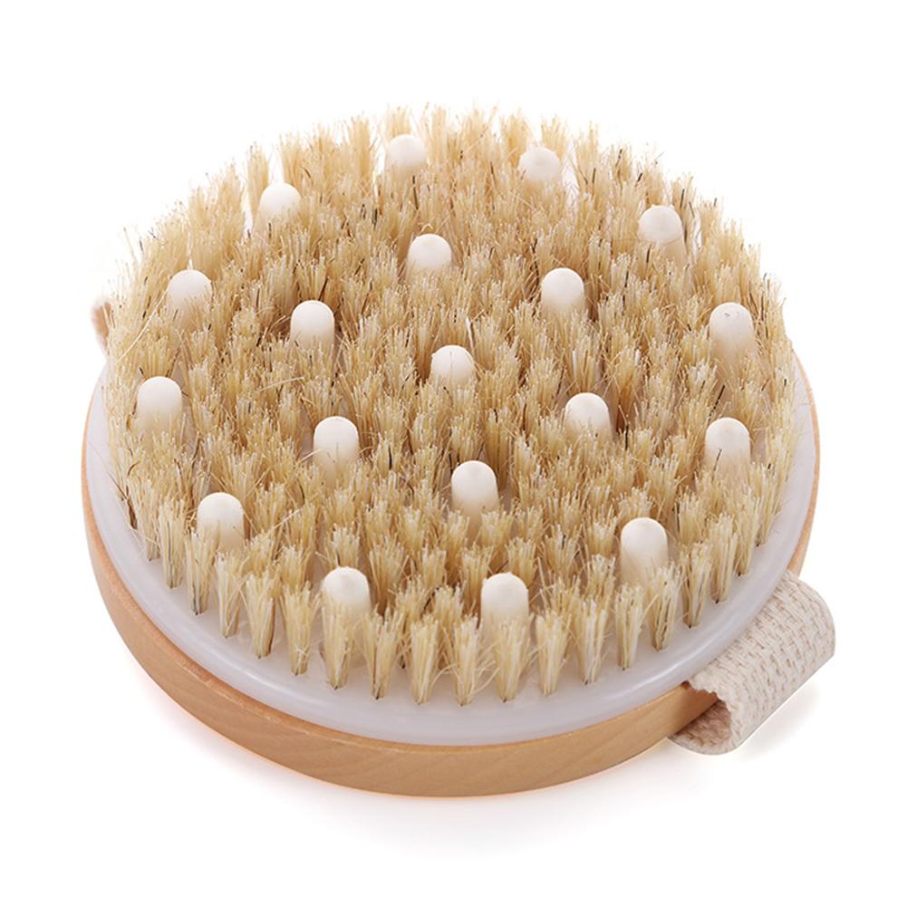 

Body Brush Round Dry Brushing Bath Brush Shower Skin Brush for Deep Cleansing & Soften Skin