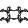 8PCS Fish Tail Design 4 Strings Tuning Pegs Metal Ukulele Parts Musical Instrument Parts  Guitar