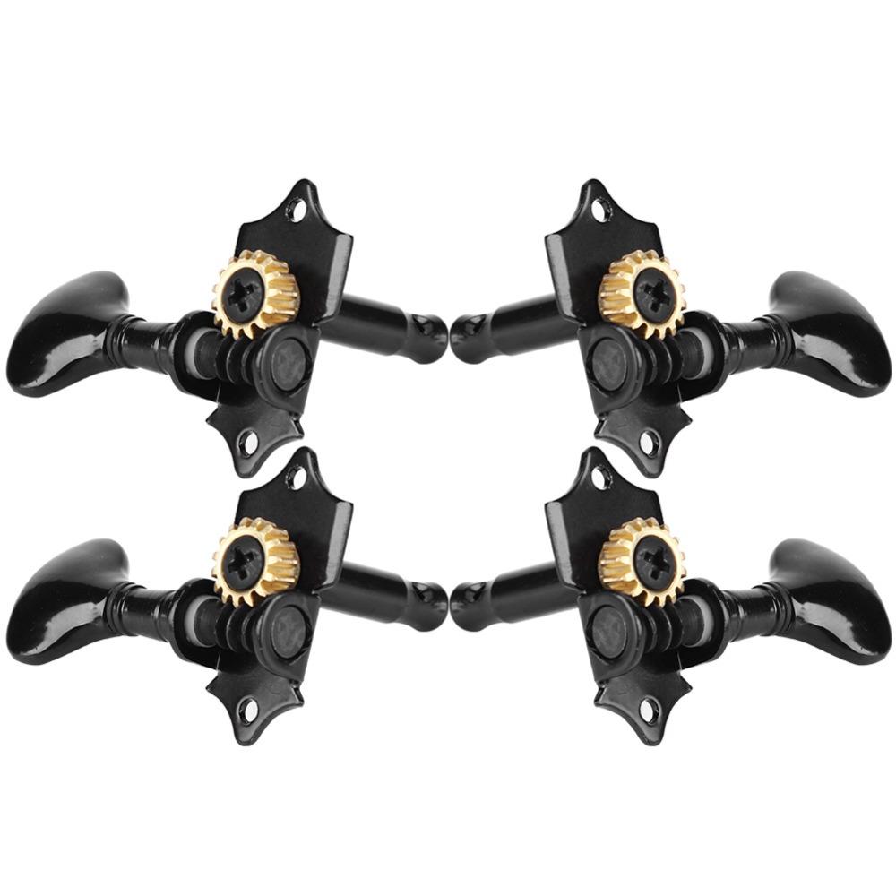 8PCS Fish Tail Design 4 Strings Tuning Pegs Metal Ukulele Parts Musical Instrument Parts Guitar