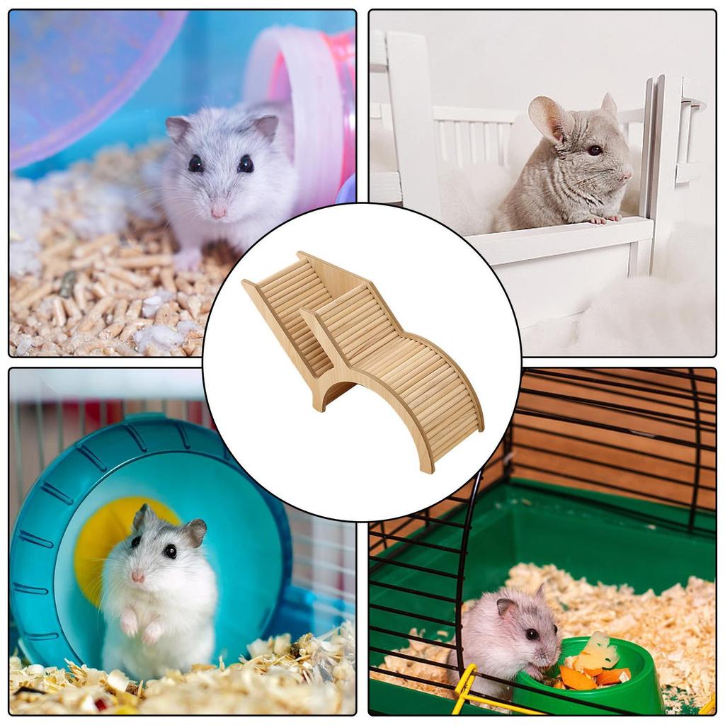 Hamster Tunnel Hamster Ladder Tunnel Playground Toy Wooden Small Animals Playpen For Pets Gerbils Hamster Hideouts