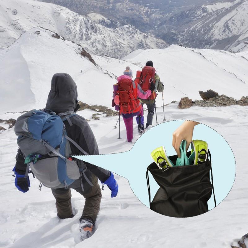 Mini Ski Skates Dual-Board Snow Adults Kids Freestyle Snowboard Shoes Nylon Aluminum Construction
