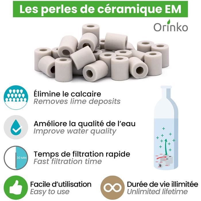 Perles de céramique grises em® x50 (boîte)