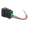 4 Pole 12V Push Button Switch with LED Background Indicator Lights Compatible with Fog Lights DRL LED Light Bar for BR