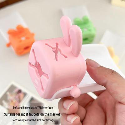 Rabbit Cartoon Faucet Extender - Splash-Proof for Kids' Bathroom & Kitchen