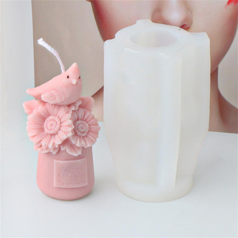 3D Owl Candle Silicone Mold DIY Animal Mold Home Decor Used for Making Candle Cake Chocolate Candy Handmade Soap Gypsum Crafts