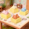 Mini Animals Desktop Ornaments, Cute Cartoon Pet Figurines, Crawling Animals Statue for Home Office School Decor