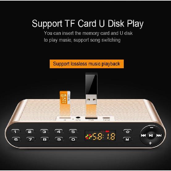Bluetooth Speaker High-definition Dual Portable Wireless Speakers with Mic TF FM Radio Loudspeakers Sound Box