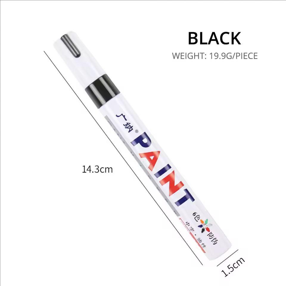 Car Paint Pen Waterproof Car Wheel Tire Oily Painting Mark Pen Auto Rubber Tyre Tread CD Metal Permanent Paint Marker Amagi