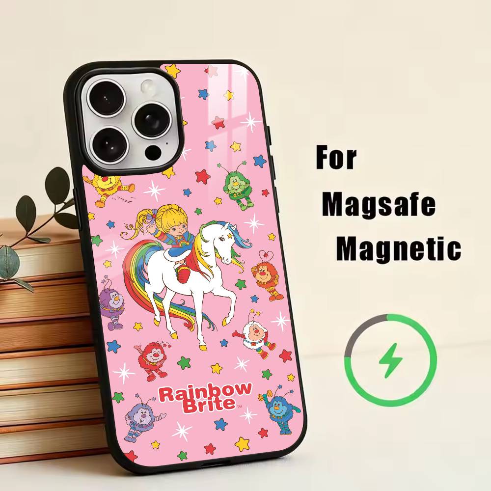 Color Kids Rainbow Brite  Phone Case For iPhone17,16,15,14,13,12,11 Plus,Pro Magnetic with Magsafe Wireless Charging