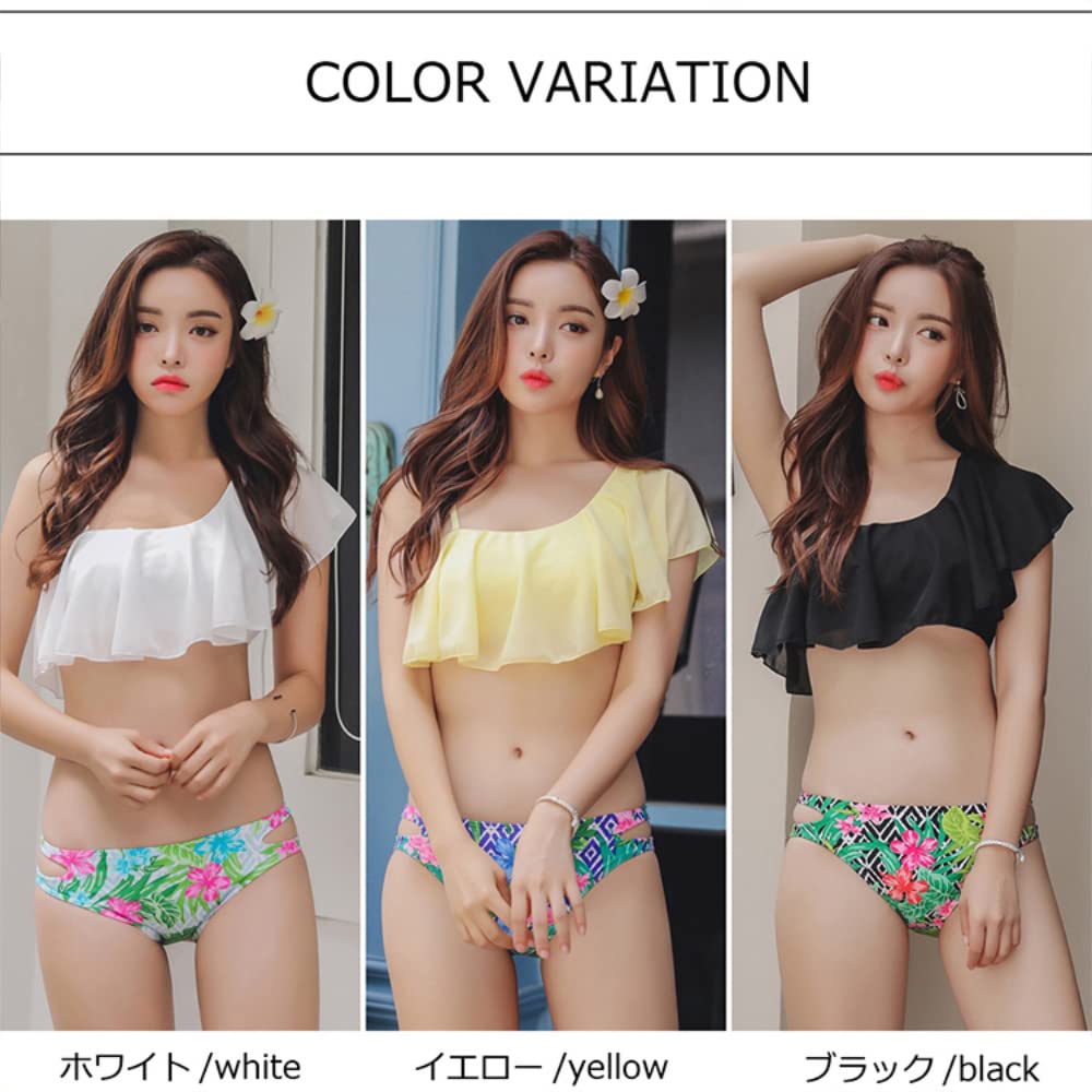 Body One Bikini Cute Popular Mom Online Small Large Ethnic 1801 [Aunii] Women's Swimsuit, Covering, Shoulder, Chiffon, Set, Swimsuit, Swimsuit,
