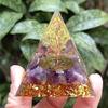 Crystal Gravel Pyramid Resin Ornament: Home & Office Decoration Gift