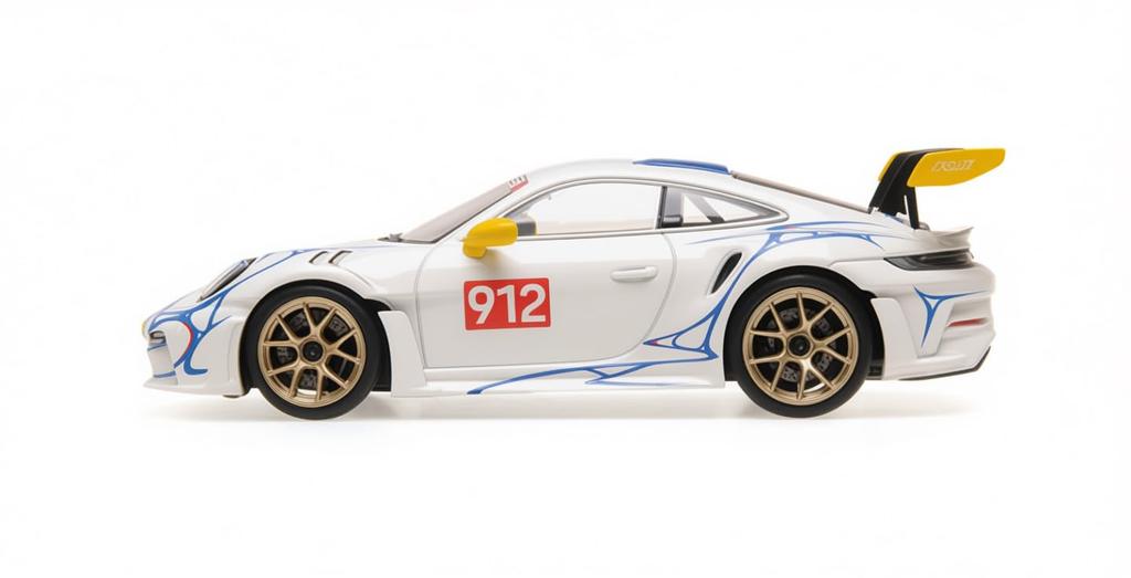 Minichamps Porsche 911 GT3RS 2023 Decoration 1/43 (992) White/Yellow