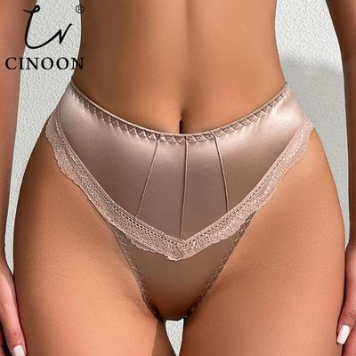 Slip da donna in raso SexyComodiBordati di pizzo Lingerie Tessuto morbido Design valorizzante Vestibilità perfetta Eleganti Seducenti