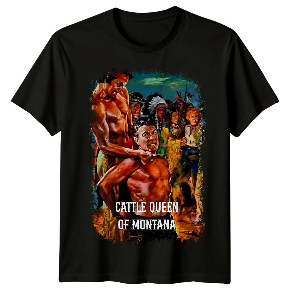 

Cattle Queen of Montana (1954) Movie Poster Inspired T-Shirt Retro 80s Tee 3XL