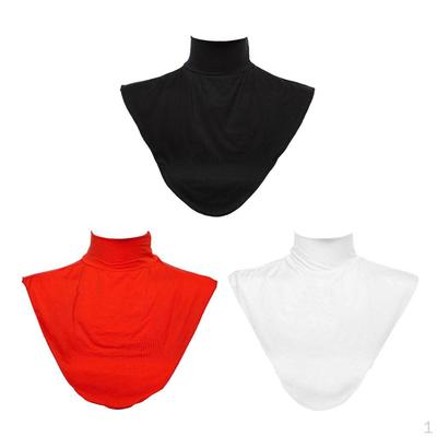 Unisex Muslim Mock Modal Turtleneck Top Simple Dickey