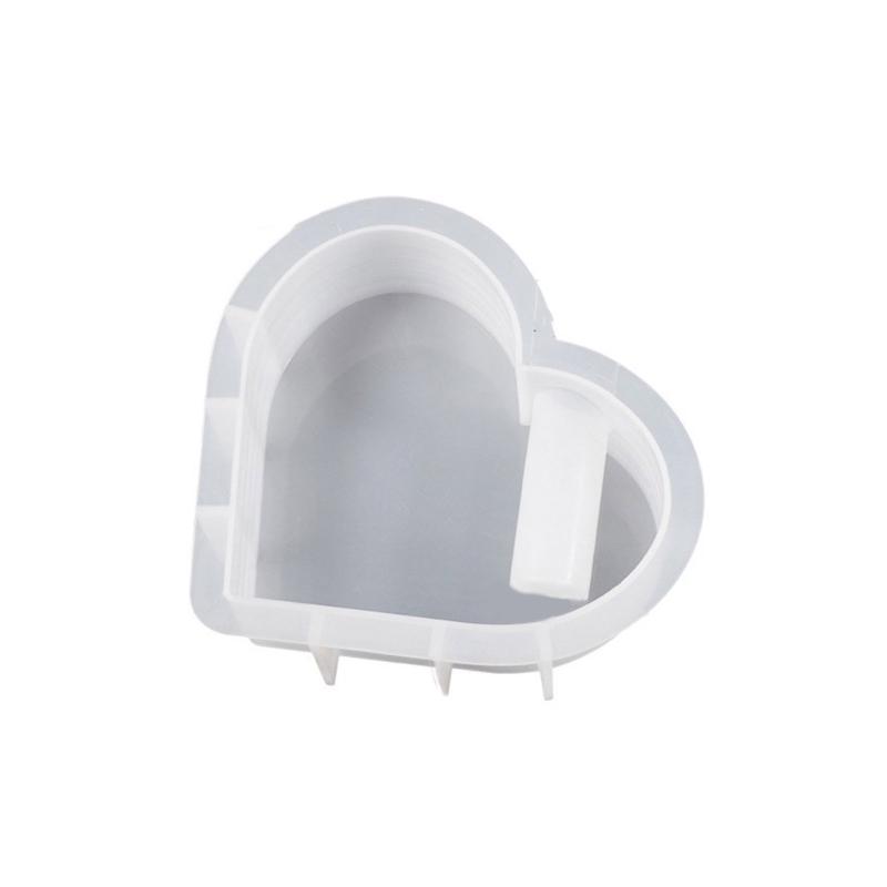 Heart Shaped Vase Silicone Mold DIY Epoxy Resin Molds Test Tube Flower Pots Container Mold Hydroponic Plant Plaster Mold