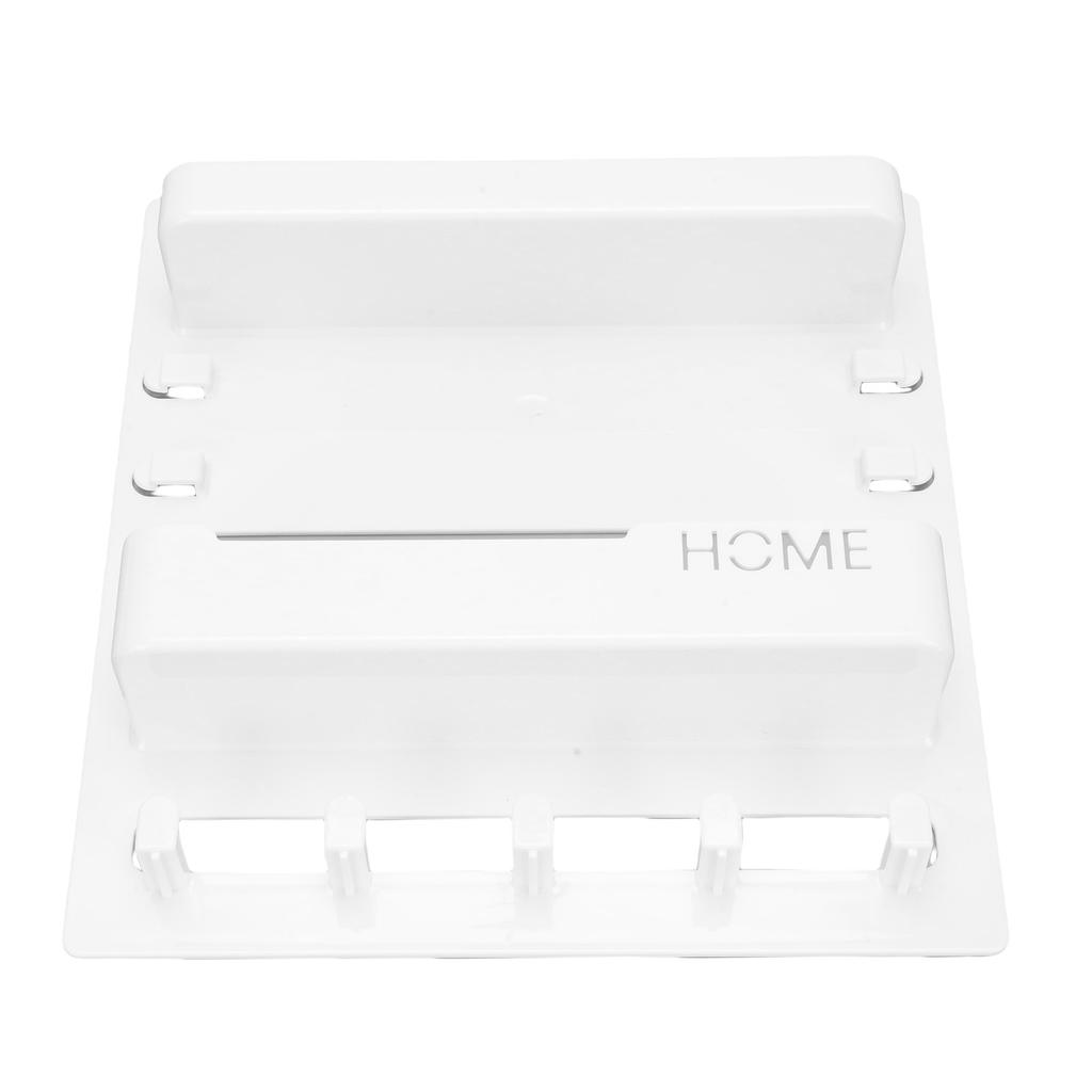 Bedside Shelf Accessories Organizer Wall Mount Self Stick On Dorm Room Wall Storage with Hooks for Glasses Remote