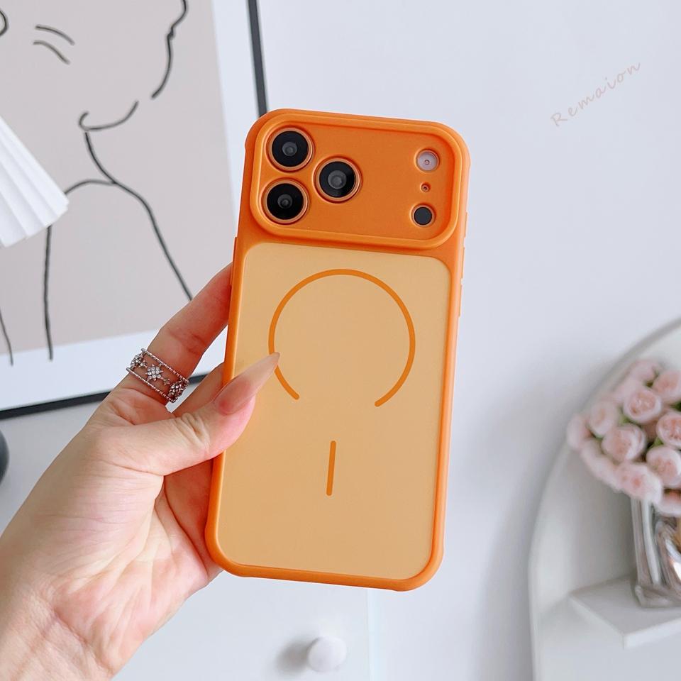 Magnetic Phone Case For iPhone 13 11 12 14 15 16 Pro 17 Max Air Magsafe Heat dissipation Wireless Charge Silicon Protector Cover
