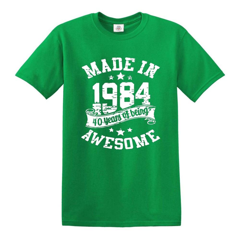 40th Birthday Awesome Made In 1984 TShirt Unisexs Unisexs Present Gift Top Tee