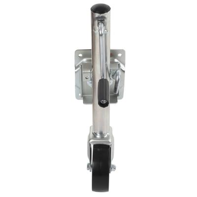 Gato de Lengüeta de Remolque Giratorio de Servicio Pesado Plegable 1200 lbs Gato de Remolque Giratorio Ajustable con Rueda de 6 pulgadas para Autocaravana