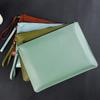Handheld Waterproof Leather Document Bag with Custom Logo and Large Capacity.